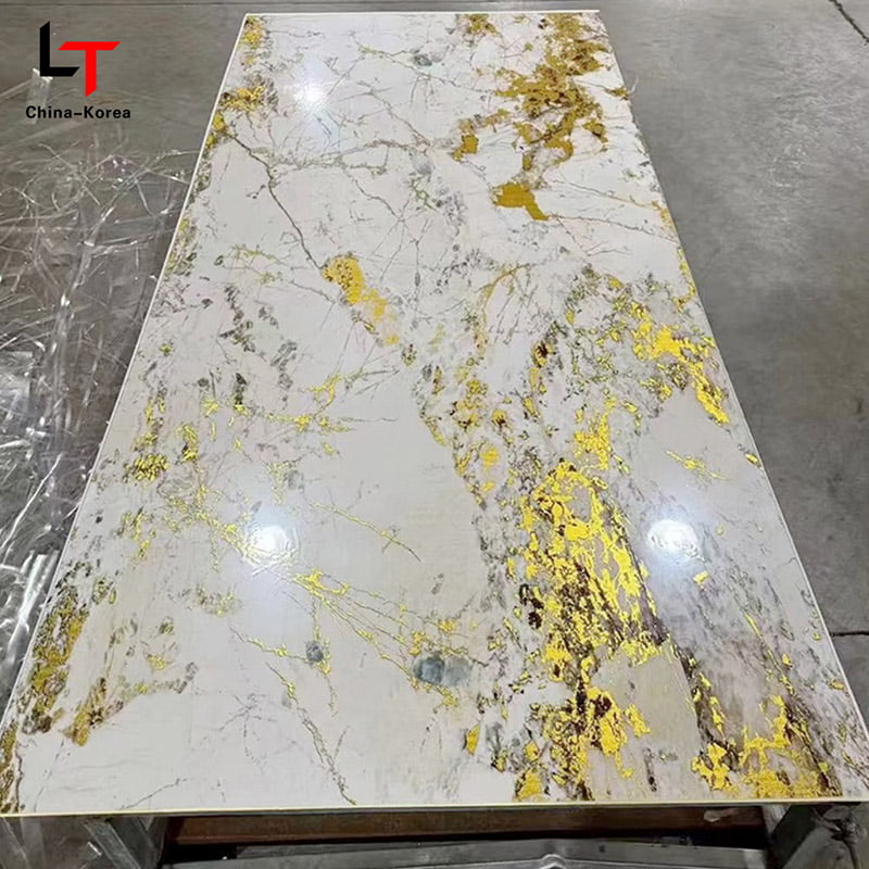 Pannello UV in PVC impermeabile 1220 × 2440 mm 3 mm per la decorazione di pannelli murali interni con finitura lucida per decorazioni di design per uffici domestici