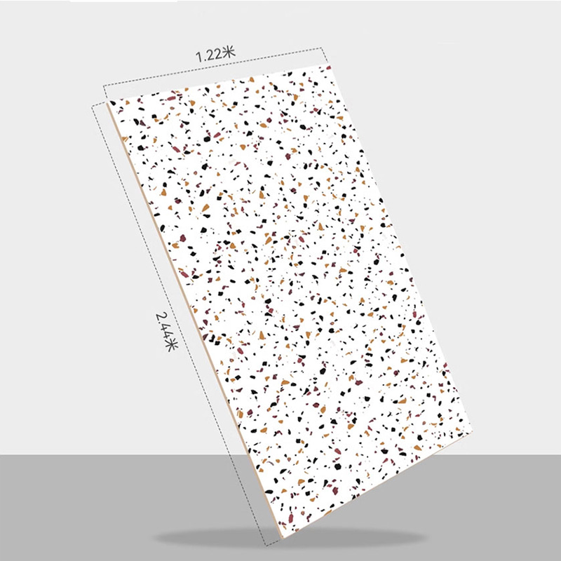 Pannello e pannello a parete in marmo SPC in plastica flessibile in PVC flessibile da 1220 mm × 2440 mm Foglio di marmo in PVC con rivestimento UV in marmo artificiale imitazione artificiale