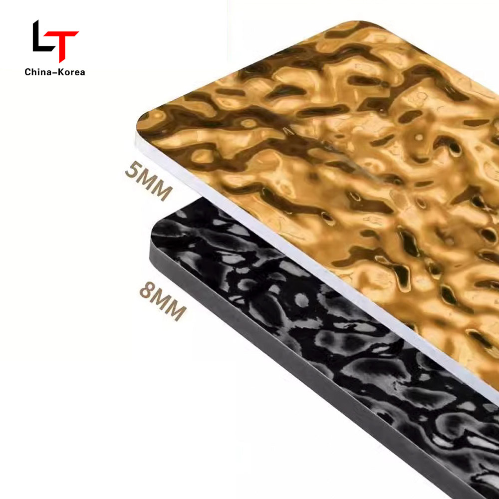 Pannelli murali decorativi in ​​grana di legno impiallacciata in PVC ecologico 1220 × 2440 mm per rivestimento di pareti interne Impermeabile resistente ai graffi facile da installare