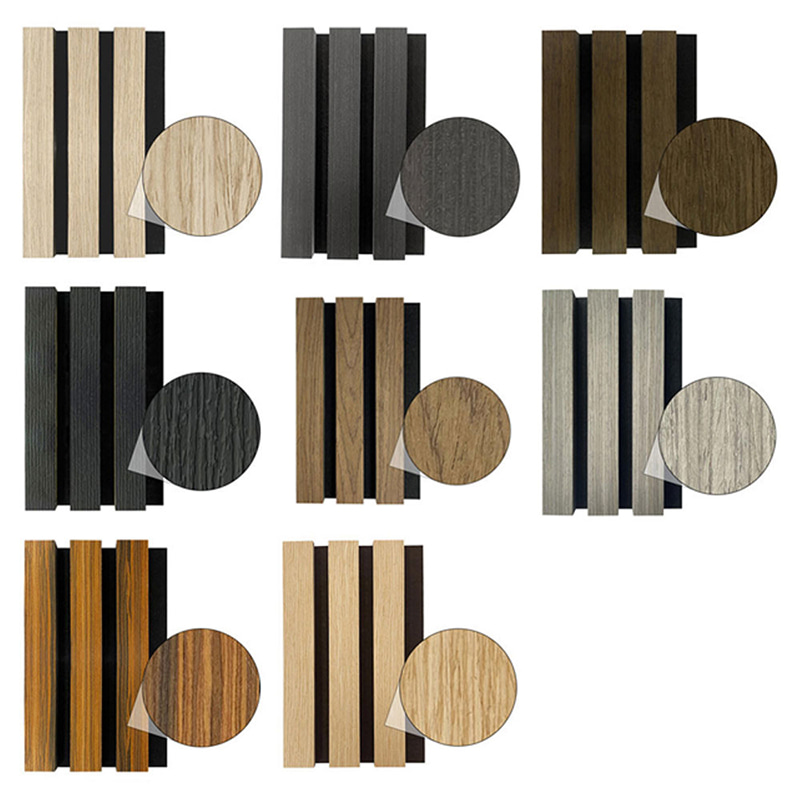 Pannelli murali acustici per interni moderni WPC Design decorativo ad incastro Grado di griglia esterna fonoassorbente ignifugo insonorizzato