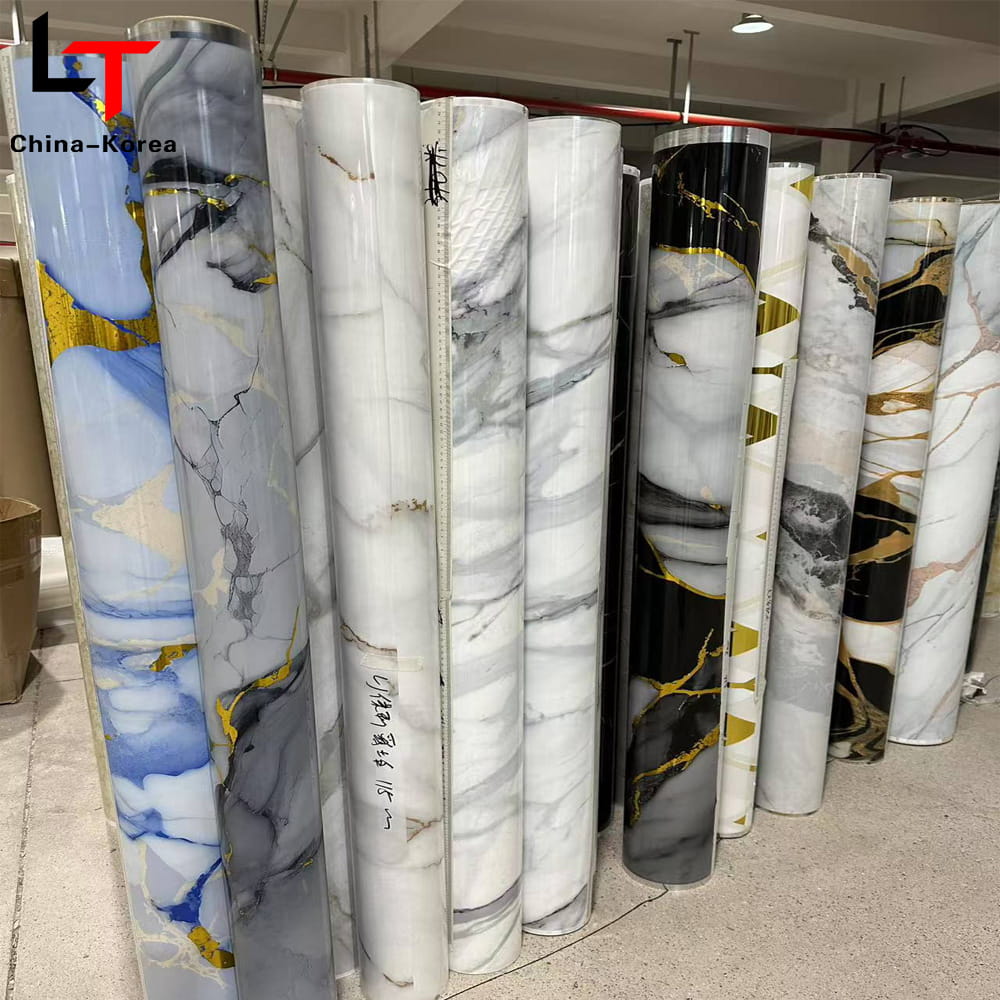 Pellicola per trasferimento di calore per laminazione di stampa 3D 5D Pellicola per decorazione di mobili in PVC Pellicola per pressa sotto vuoto per pannello a parete WPC Scheda UV