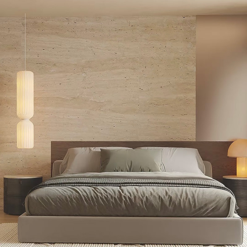 Impiallacciatura di piastrelle ignifuga Finto interno Rivestimento per pareti morbido flessibile Travertino Pannelli per pareti in pietra morbida flessibile artificiale