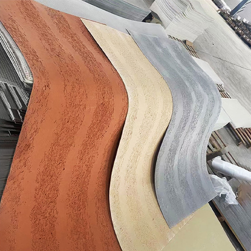 Pannelli murali leggeri ignifughi dal design moderno Nuovo materiale Rivestimento in pietra morbida Piastrelle MCM flessibili Rivestimento murale in pietra lineare