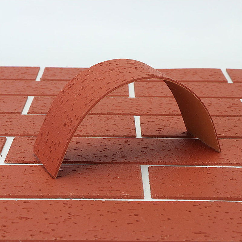 Pannelli murali leggeri ignifughi dal design moderno Nuovo materiale Rivestimento in pietra morbida Piastrelle MCM flessibili Rivestimento murale in pietra lineare