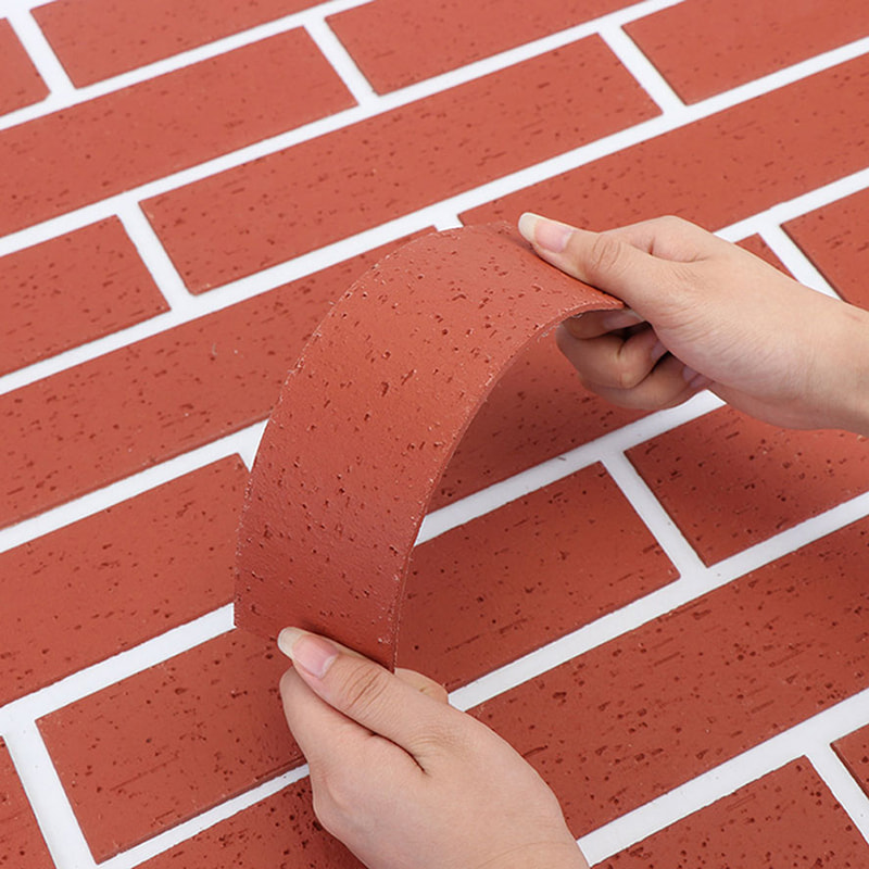 Pannelli murali leggeri ignifughi dal design moderno Nuovo materiale Rivestimento in pietra morbida Piastrelle MCM flessibili Rivestimento murale in pietra lineare