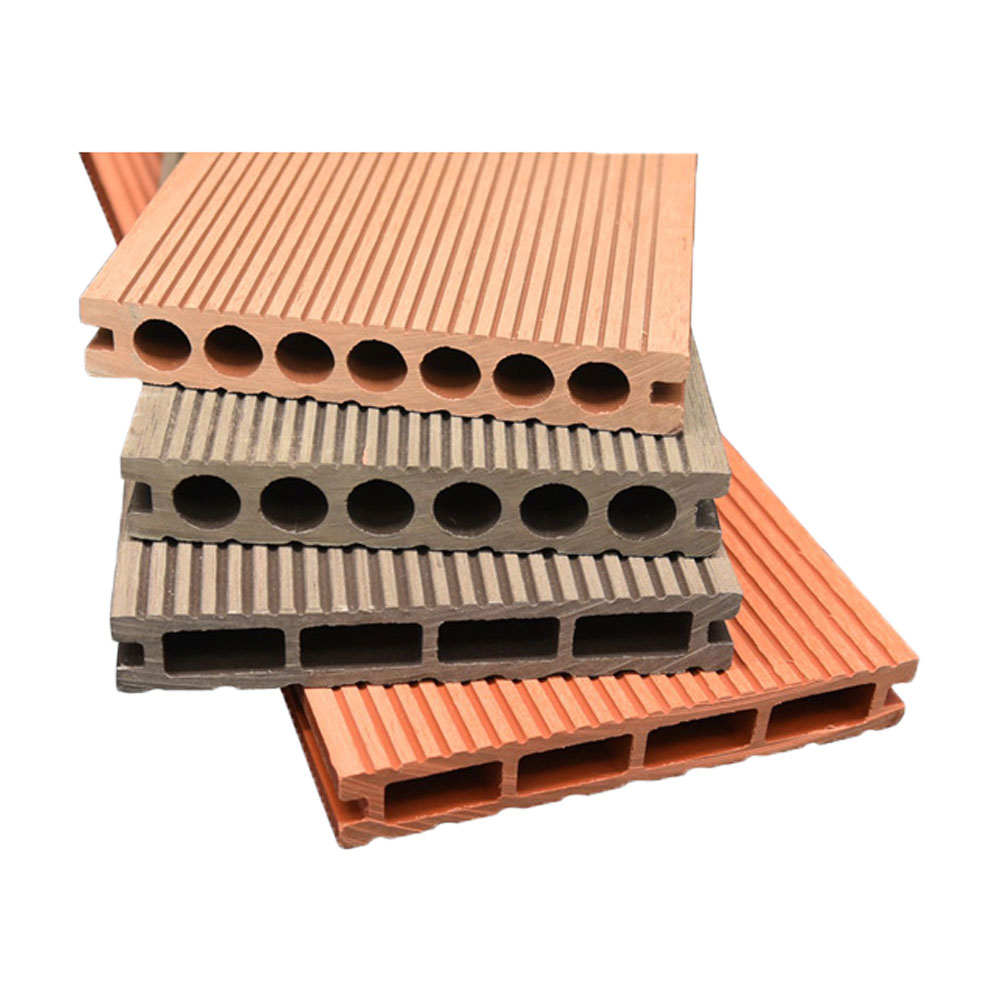 Interlock Wpc Decking per esterni Pannello per decking composito con venature del legno in rilievo 3D Pavimentazione in legno e plastica