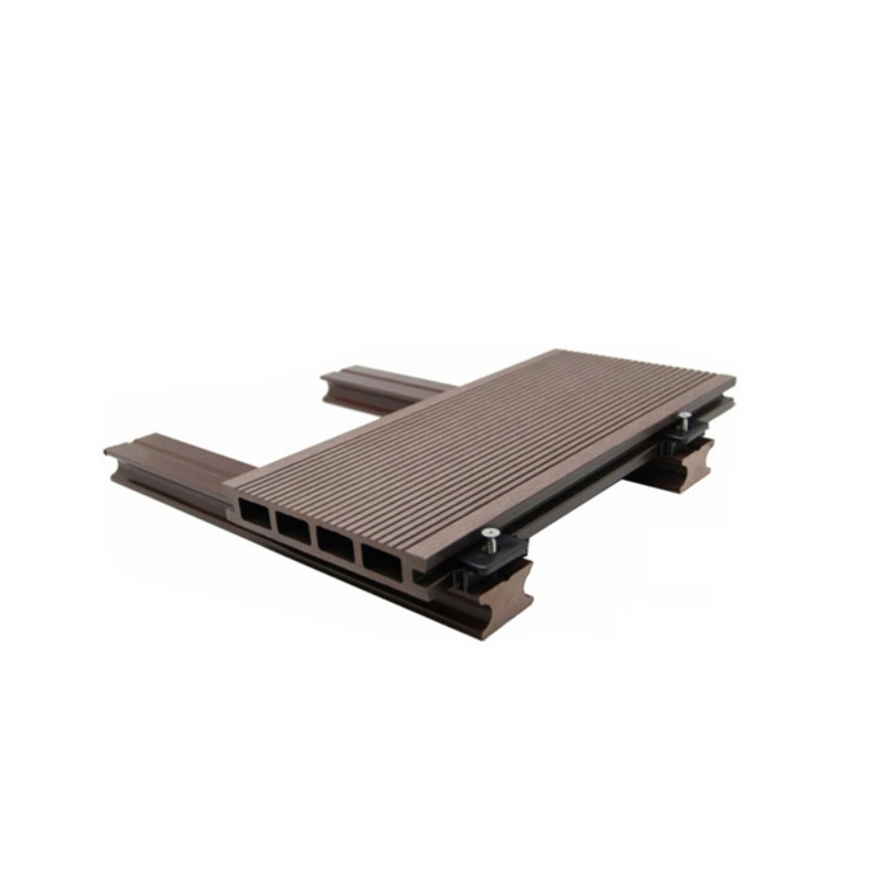 Scatta sul pavimento fai-da-te per esterni impermeabile Wpc Patio composito ingegnerizzato pavimenti ad incastro pannelli per piastrelle